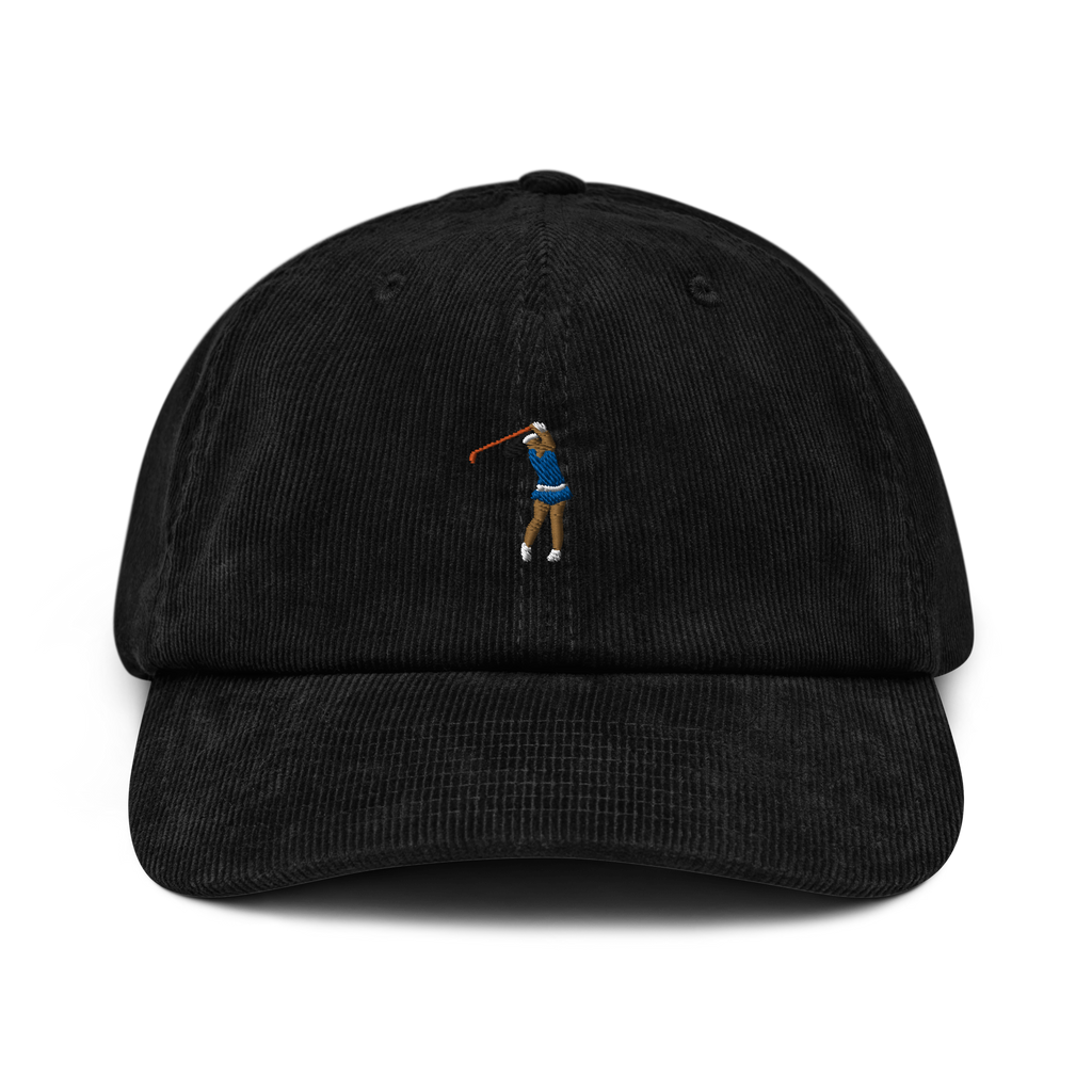 Manchester Blue Monday corduroy golf cap by Bunkersand