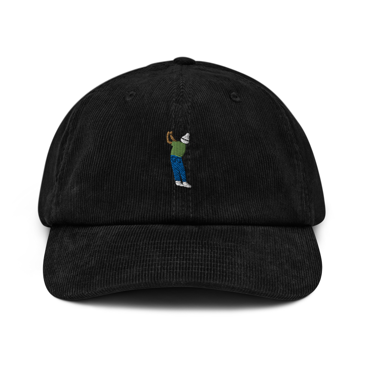 Manchester Weekend Hacker corduroy golf cap by Bunkersand