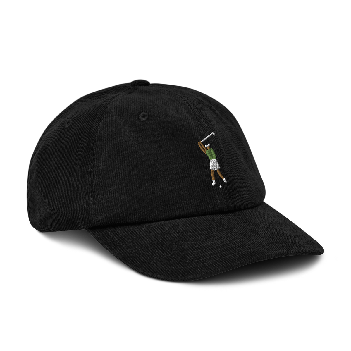 Manchester Follow Through corduroy golf cap by Bunkersand