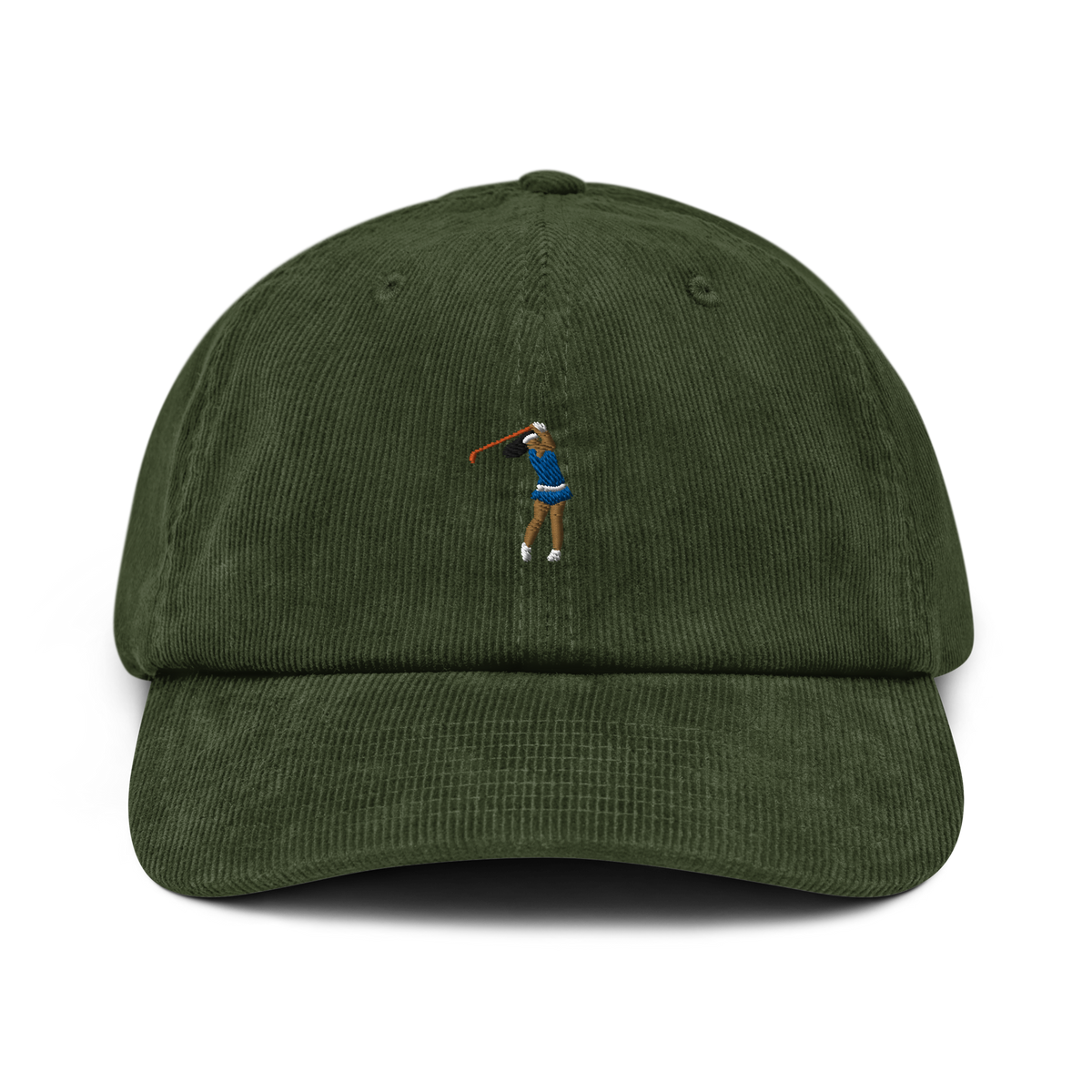 Manchester Blue Monday corduroy golf cap by Bunkersand