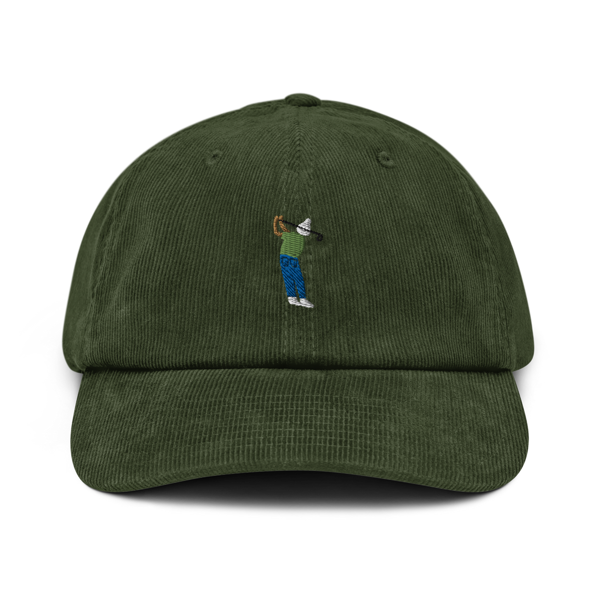 Manchester Weekend Hacker corduroy golf cap by Bunkersand