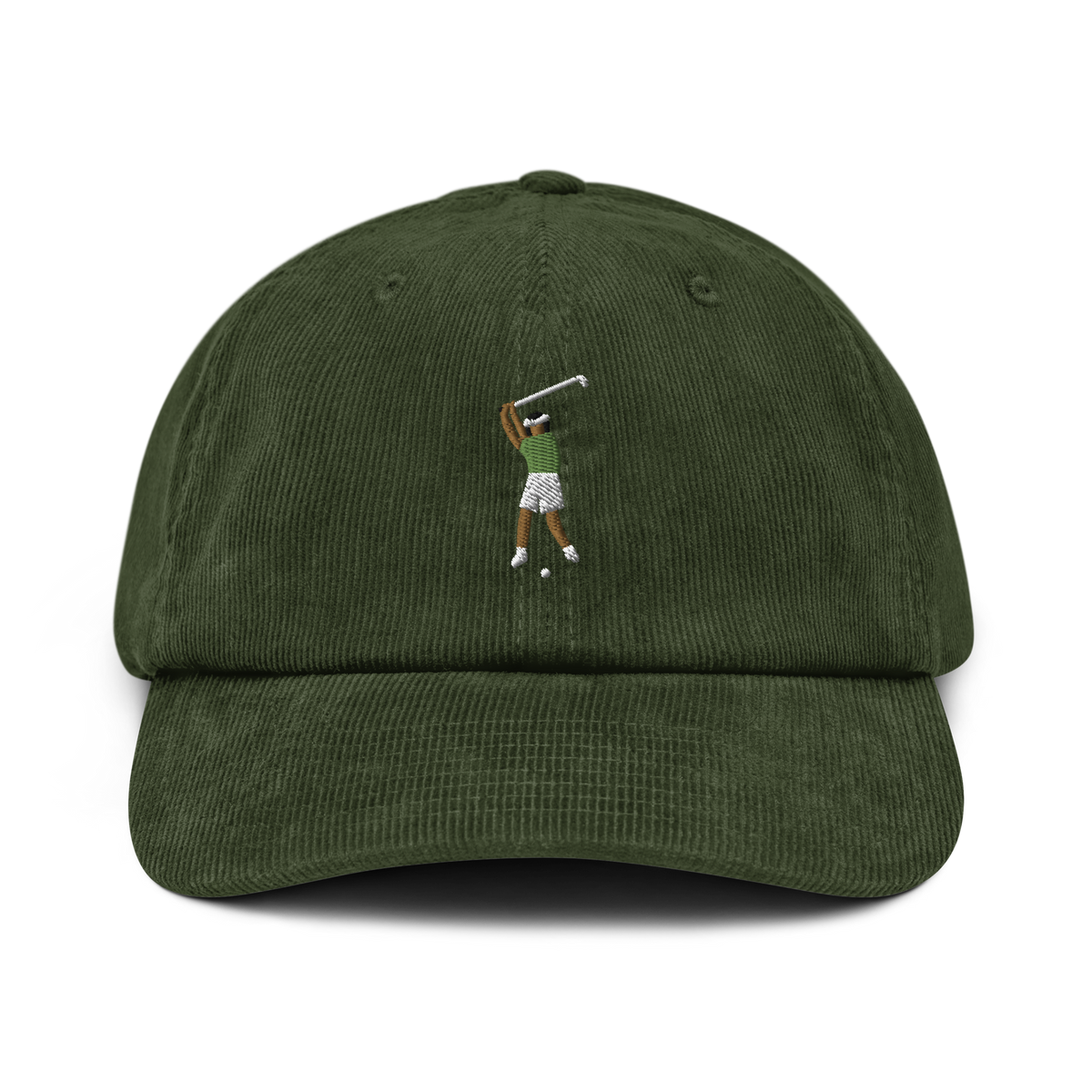 Manchester Follow Through corduroy golf cap by Bunkersand