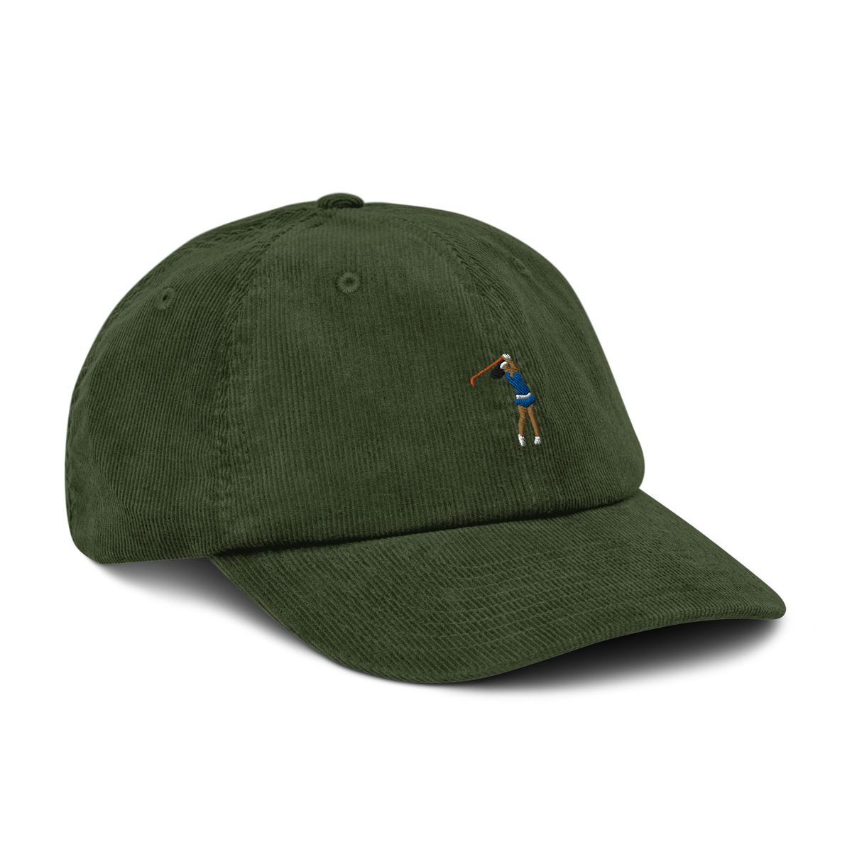 Manchester Blue Monday corduroy golf cap by Bunkersand