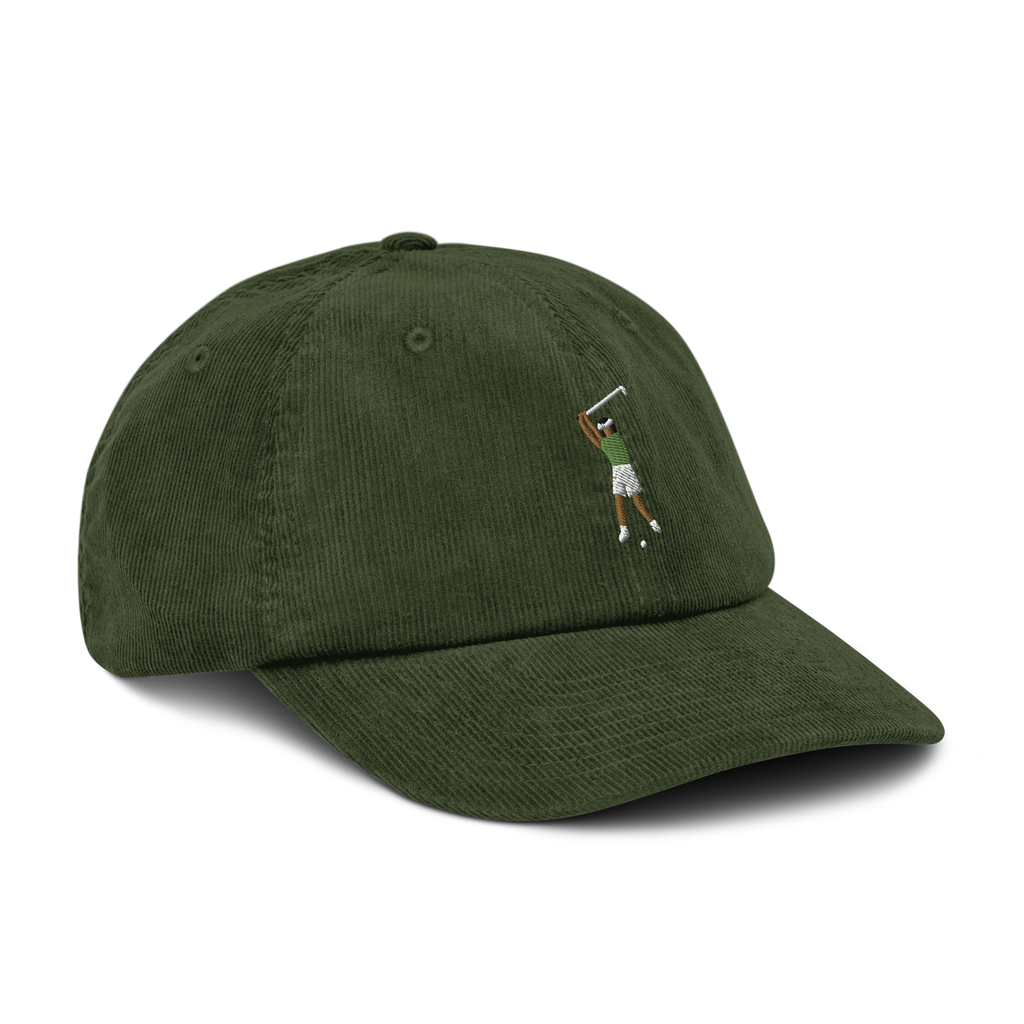 Manchester Follow Through corduroy golf cap by Bunkersand