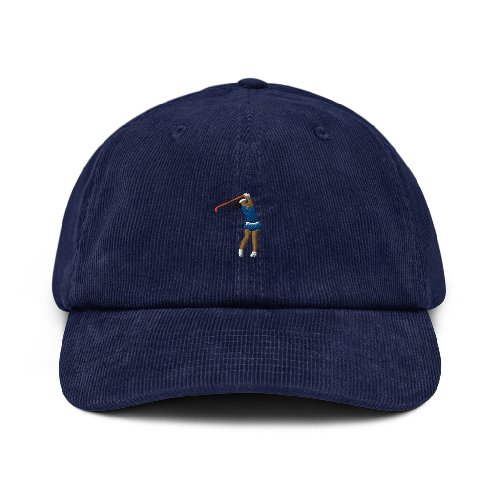 Manchester Blue Monday corduroy golf cap by Bunkersand