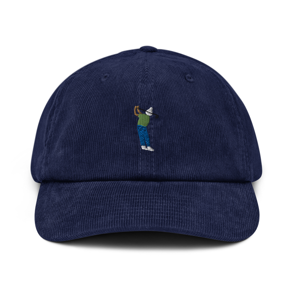 Manchester Weekend Hacker corduroy golf cap by Bunkersand