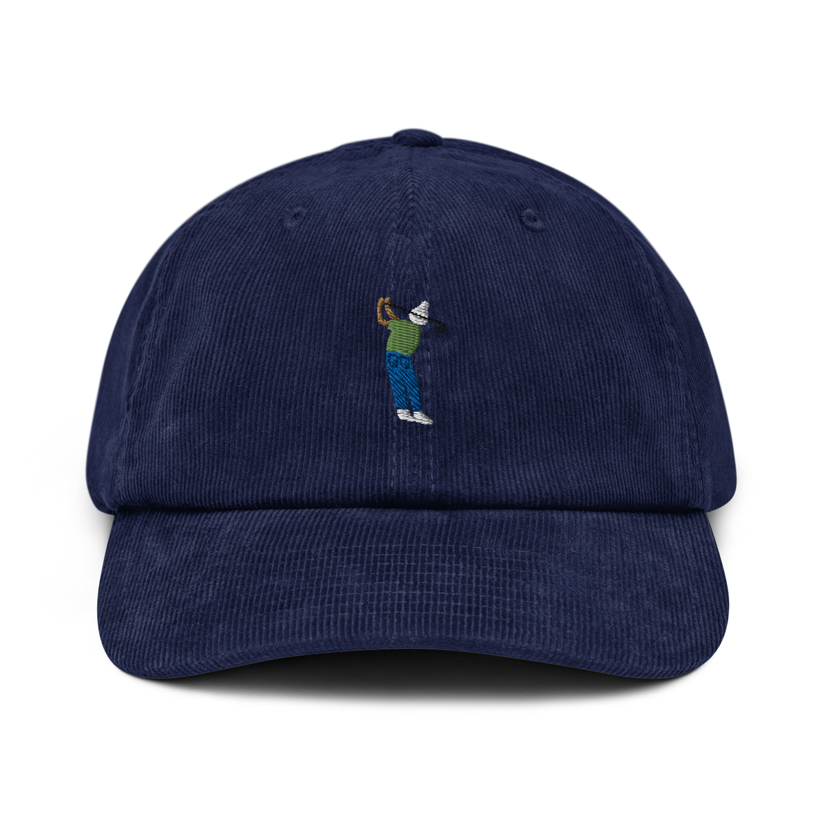 Manchester Weekend Hacker corduroy golf cap by Bunkersand