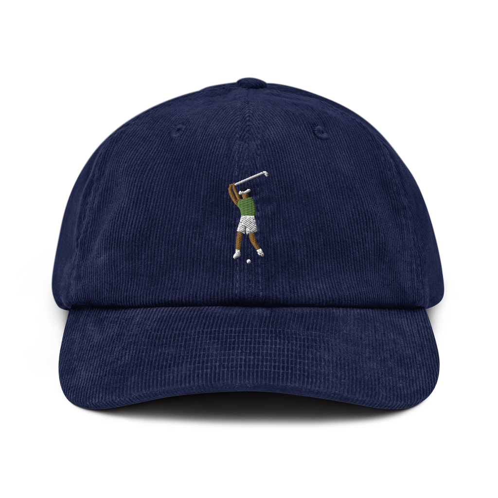 Manchester Follow Through corduroy golf cap by Bunkersand