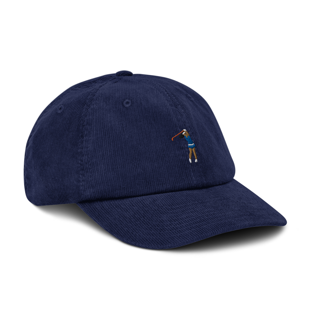 Manchester Blue Monday corduroy golf cap by Bunkersand