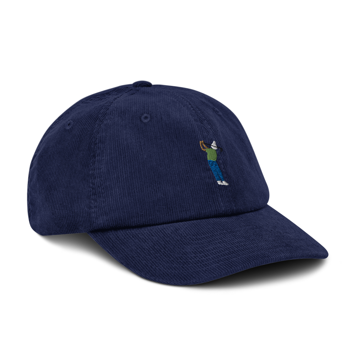 Manchester Weekend Hacker corduroy golf cap by Bunkersand