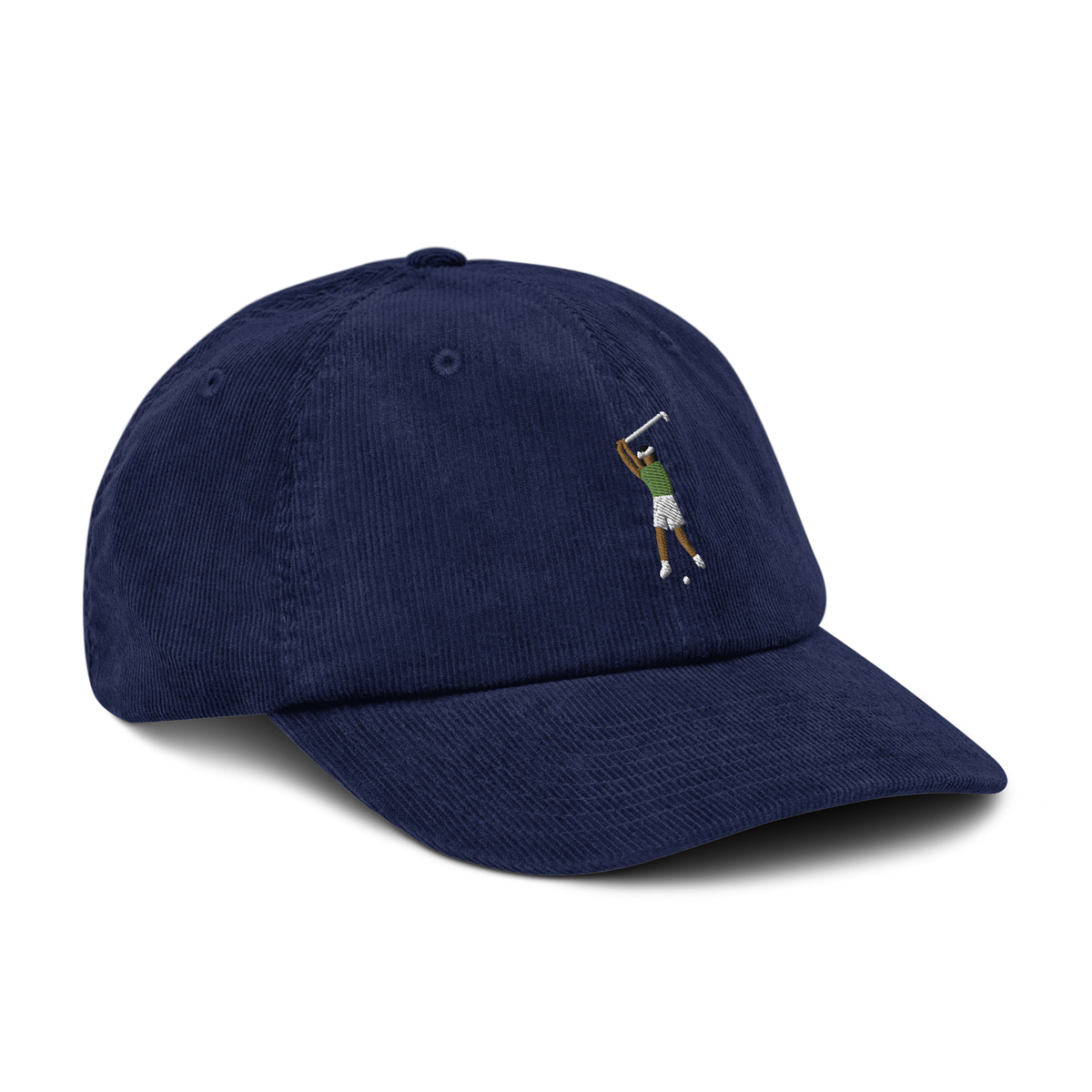 Manchester Follow Through corduroy golf cap by Bunkersand