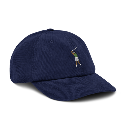 Manchester Follow Through corduroy golf cap by Bunkersand