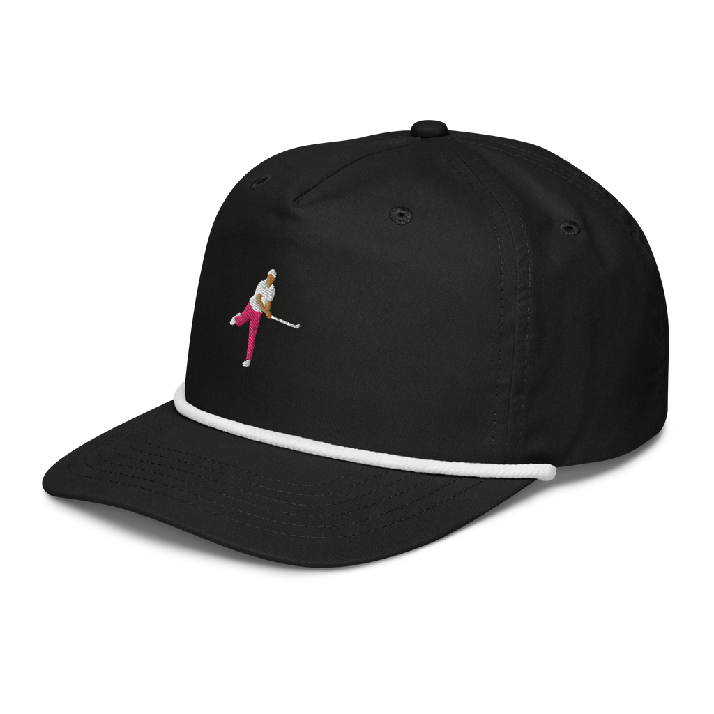 Ropes Pink Polo rope golf cap by Bunkersand