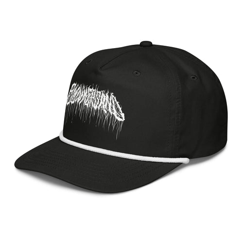 Black Metal rope golf cap by Bunkersand