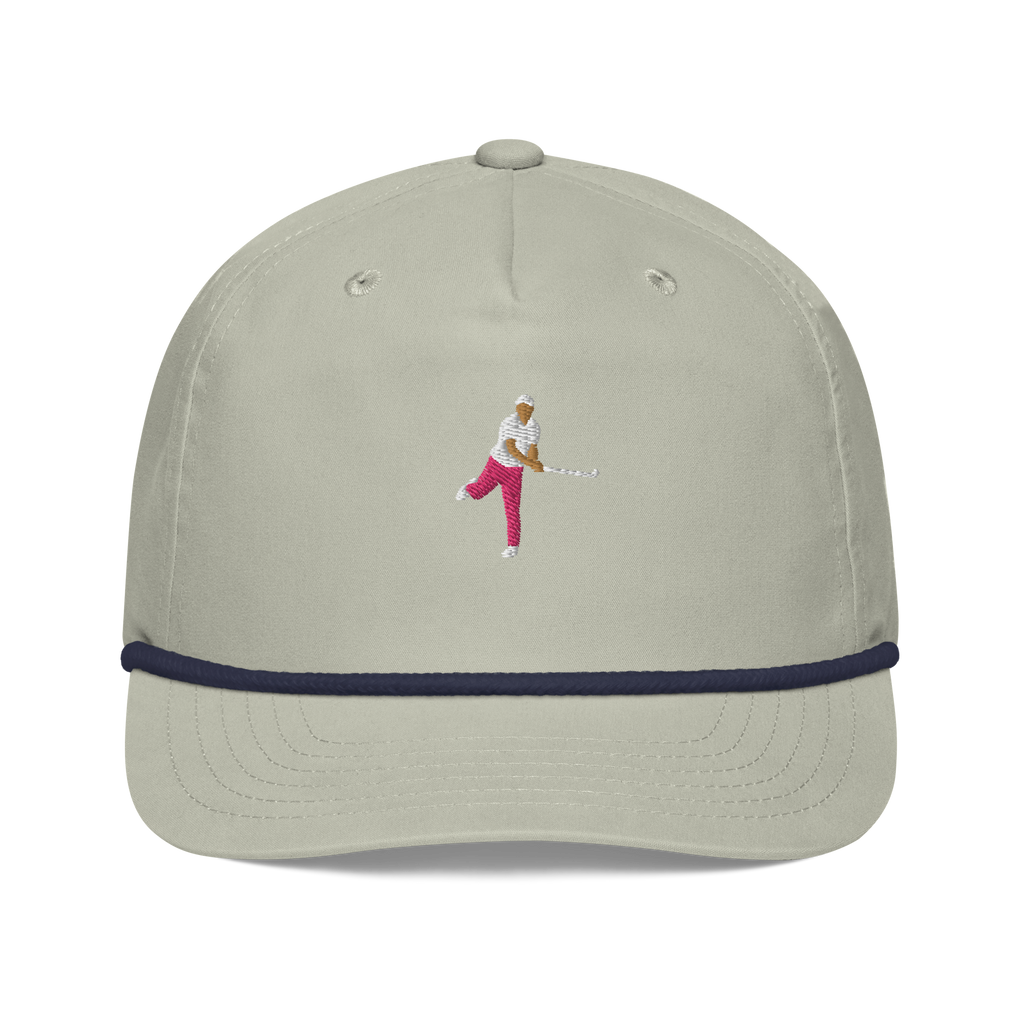 Ropes Pink Polo rope golf cap by Bunkersand
