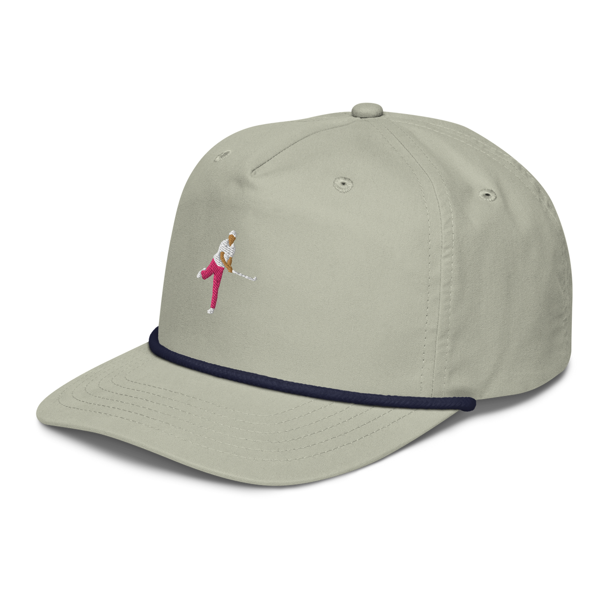 Ropes Pink Polo rope golf cap by Bunkersand