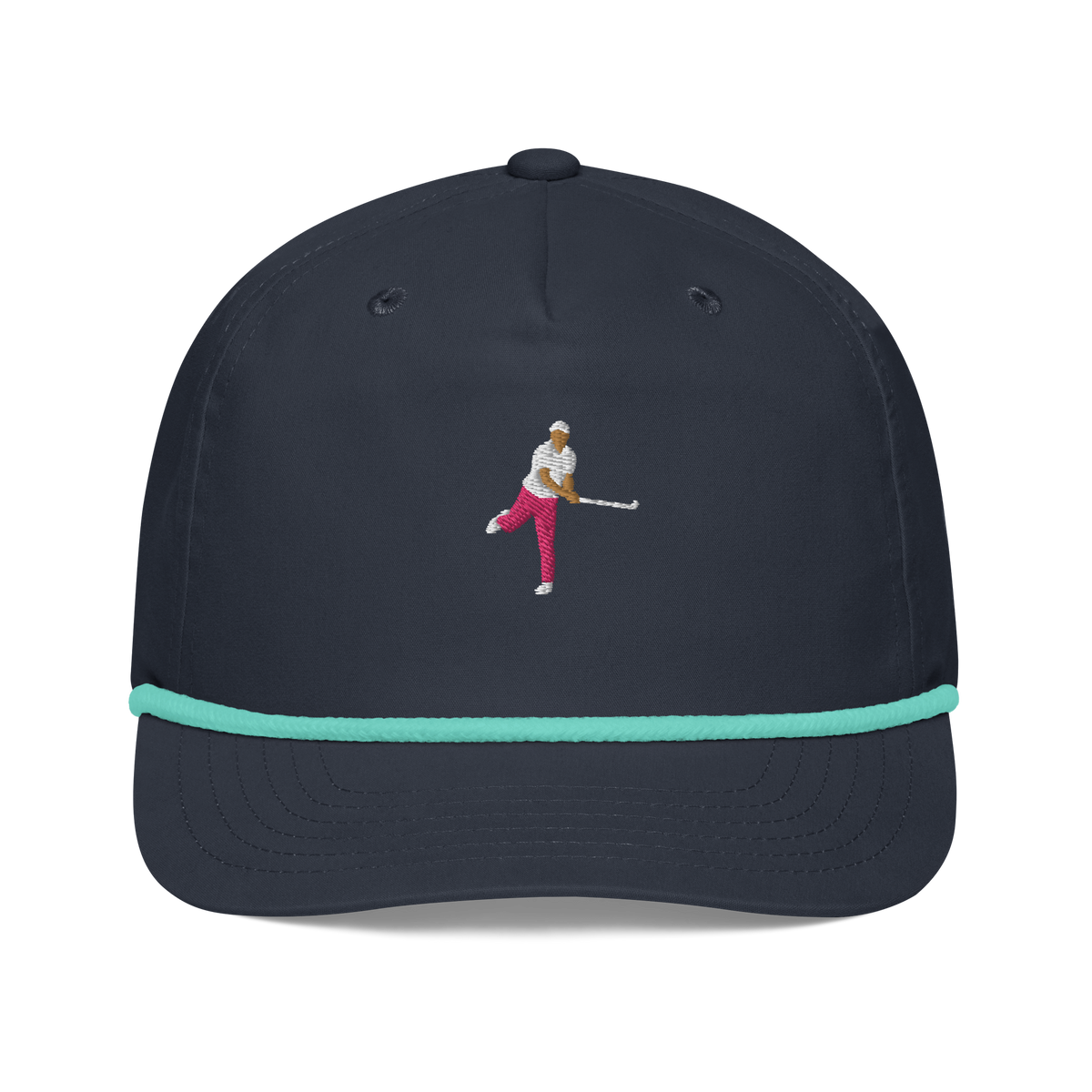 Ropes Pink Polo rope golf cap by Bunkersand