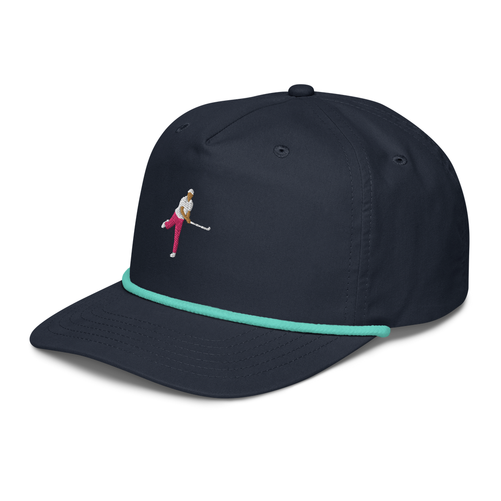Ropes Pink Polo rope golf cap by Bunkersand