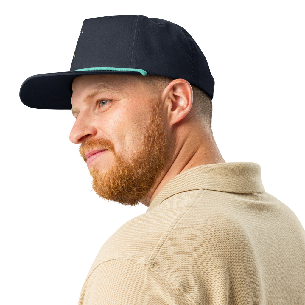 Ropes Follow Through rope golf cap by Bunkersand