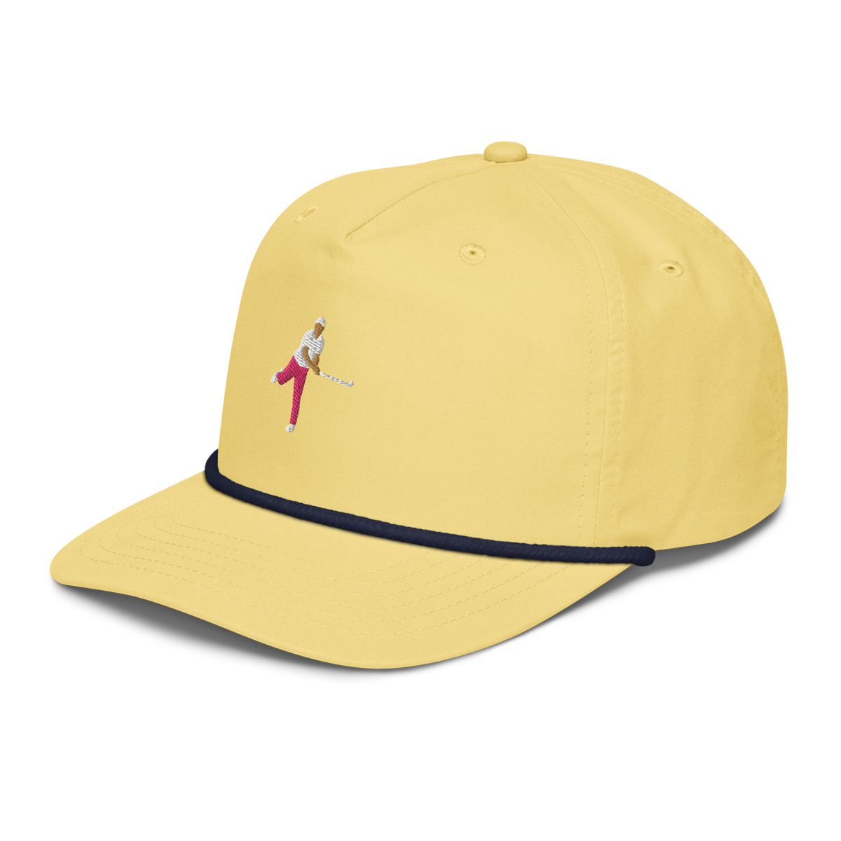Ropes Pink Polo rope golf cap by Bunkersand